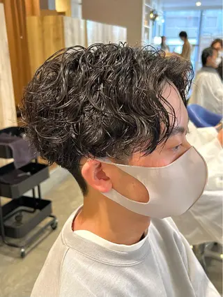 ショート パーマ メンズ メンズパーマ職人 加藤 弘貴のヘアスタイル
