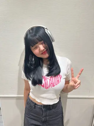 ロング 朴 鈴香のヘアスタイル