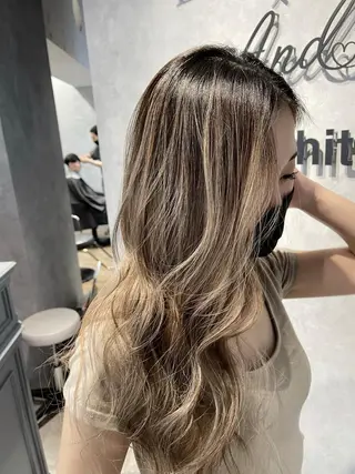 ロング カラー 福西 洋斗のヘアスタイル