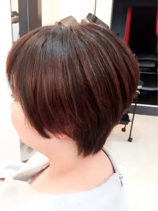 ショート カラー 🌙似合わせ🐈‍⬛ ケア✨又吉のヘアスタイル