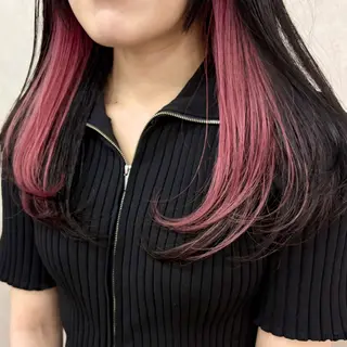 カラー ピンク率90%🎀× 肌映えカラー小川新大のヘアスタイル