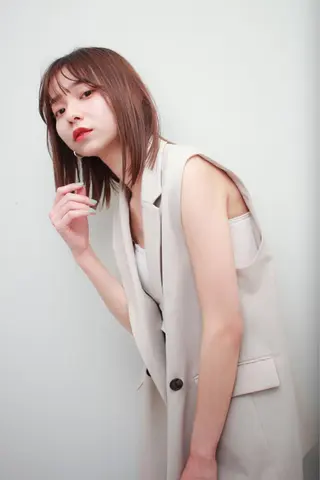 ミディアム 秋田 峻のヘアスタイル