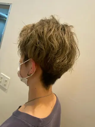 ショート ヘアアレンジ 安澤 彩奈のヘアスタイル