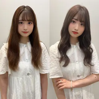 セミロング カラー 渋谷レイヤーカット❌ 縮毛矯正専門/武田涼のヘアスタイル