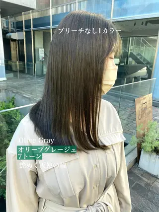 カラー Fbeauty青山所属・ブリーチなしで 全国から予約殺到のヘアスタイル