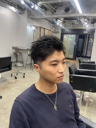 メンズ 新宿/韓国ヘア/ 髪質改善ストレートのヘアスタイル