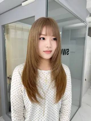 ロング カラー Mana/似合わせ レイヤー/ウルフのヘアスタイル