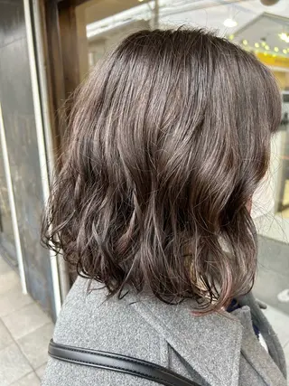 ミディアム パーマ 【髪質改善】 むかいみきのヘアスタイル
