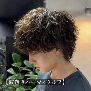 ショート カラー パーマ メンズ ✂️メンズカット ひろき✂️のヘアスタイル