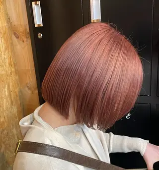ショート まろみ暖色×ボブ ×chia🕯のヘアスタイル