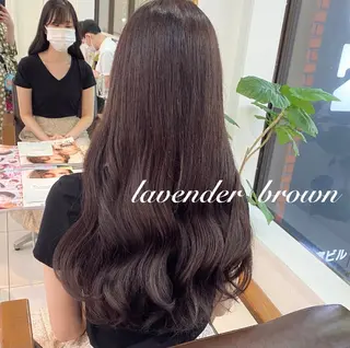 ロング カラー ヘアアレンジ 透明感カラー 古山 結季🌙🖤のヘアスタイル