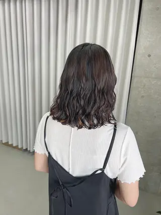 ミディアム パーマ ボブパーマコテ巻き風 パーマNo1深江秀平のヘアスタイル