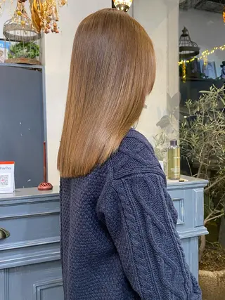 セミロング 小野田 航己のヘアスタイル