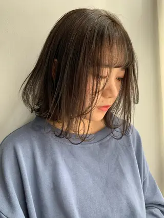 ミディアム カラー 怪我のため6月末 復帰予定田中瑞希🍃のヘアスタイル