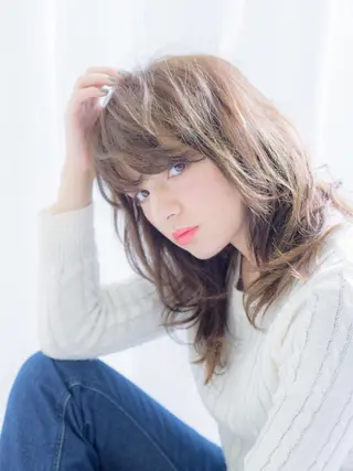 ショート ミディアム セミロング ロング カラー パーマ ヘアアレンジ キッズ ネイル まつエク アンブレラカラー💫 フェイスフレーミングのヘアスタイル