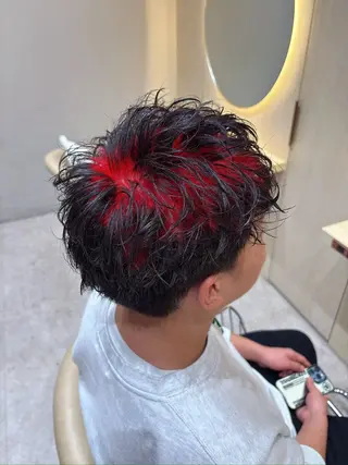 メンズ ブリーチ🌟リタッチ 🎠KANON🎡のヘアスタイル