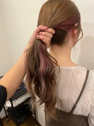 ロング カラー たけかわ みずきのヘアスタイル