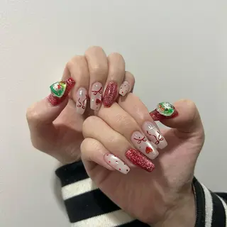 ネイル パラあり！フィルイン 美フォルムのネイルデザイン