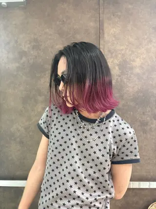 ミディアム メンズ Yuzu️🫧/艶髪 カラー/韓国ヘアのヘアスタイル