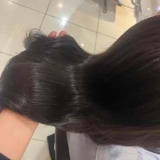 ロング カラー レイヤーカット/ フェミニン💕/鏡のヘアスタイル