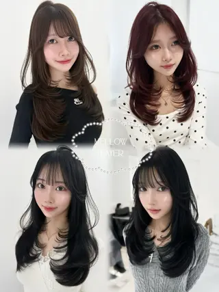 ロング カラー 上野/韓国hair 🤍MOEKA🤍のヘアスタイル