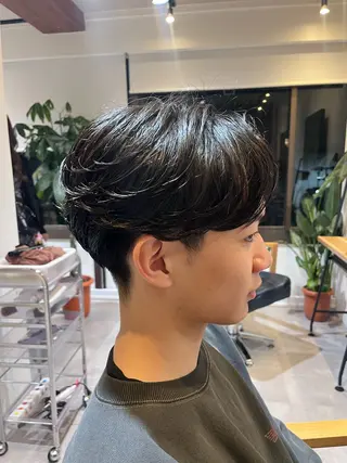 ショート パーマ メンズ fifth/シン🌿 透明感カラー/パーマのヘアスタイル