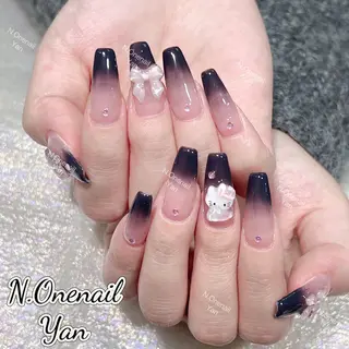 ネイル 長いだし/スカルプ/ パラシェルN.oneのネイルデザイン