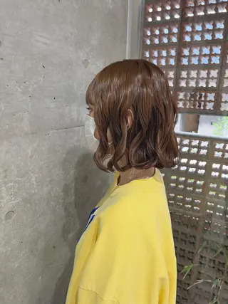 ショート パーマ ボブパーマコテ巻き風 パーマNo1深江秀平のヘアスタイル