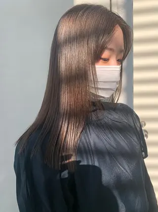 ミディアム zina藤崎📛 井上美乃里のヘアスタイル