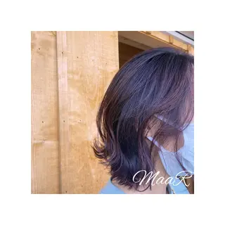 ミディアム カラー Asuka Mabuchiのヘアスタイル