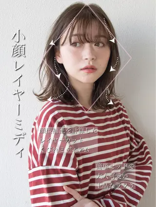 ミディアム 【1日2名様限定】 AFLOAT白川雄副のヘアスタイル