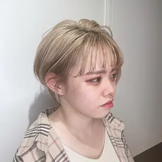 ショート カラー 片山美穂 心斎橋・なんばのヘアスタイル