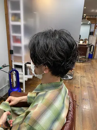 ショート パーマ 高浜 夕海のヘアスタイル
