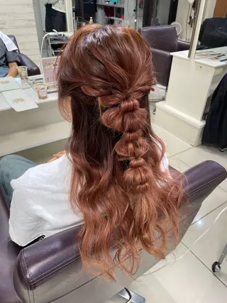 ミディアム ヘアアレンジ XANADU上野店 🐼ﾖｺﾊｼのヘアスタイル