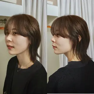 ミディアム カラー 小林 かんなのヘアスタイル