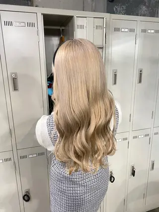 ロング カラー エフェクトブリーチ 🌟前澤啓太朗のヘアスタイル