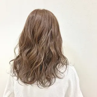 セミロング カラー ノンダメージ髪質改善 カラー💎/KURAのヘアスタイル