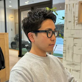 パーマ メンズ 【メンズショート 特化】村斎　伶次のヘアスタイル
