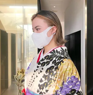 ミディアム カラー パーマ ヘアアレンジ メンズ キッズ stylist 🌸 kana.のヘアスタイル