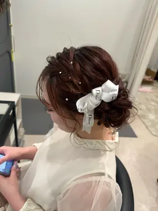 ミディアム ヘアアレンジ Mikazuki オーナーTeradaのマツエク・マツパデザイン