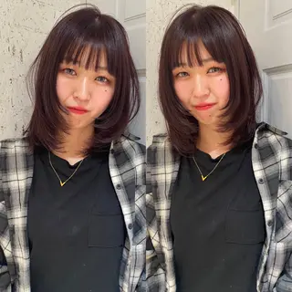 ミディアム カラー mai / linoah˚✧のヘアスタイル