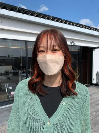 セミロング カラー Emma ecole所属・Emma ecole /栄/RIOのヘアスタイル