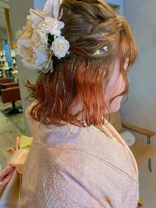 ミディアム カラー ヘアアレンジ botan KOZUEのヘアスタイル