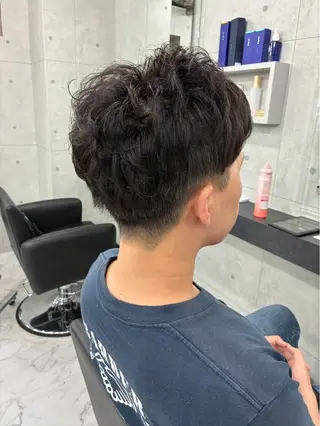 ショート パーマ メンズ Endearing所属・Endearing 北澤那未🌟銀座のヘアスタイル