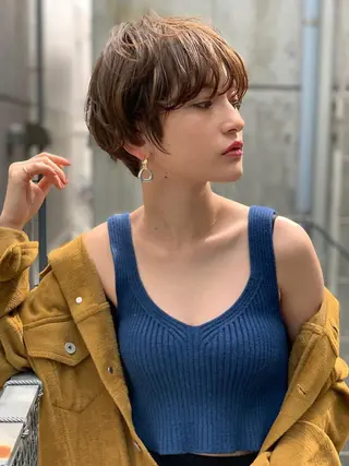 ショート カラー クドウレイ fifth渋谷のヘアスタイル