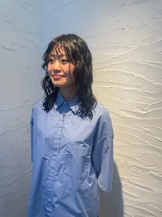 セミロング 尾崎 弘和のヘアスタイル