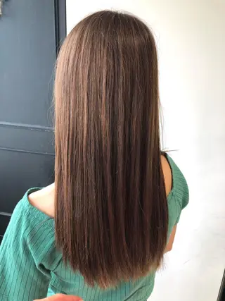 セミロング カラー 金子 富士のヘアスタイル