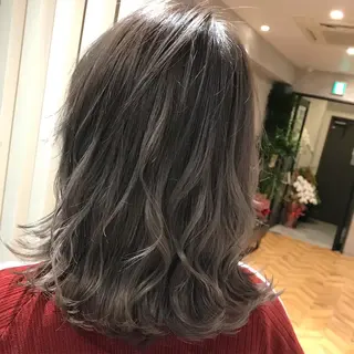 ミディアム カラー 髪質改善will hairdesignのヘアスタイル