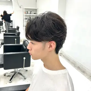 ショート パーマ メンズ 【メンズパーマ特化】 🍏網中勇喜のヘアスタイル