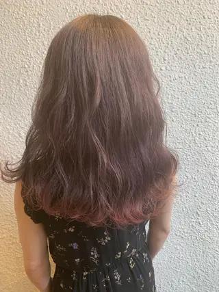 セミロング カラー Sachiko ❤︎‬Pressのヘアスタイル